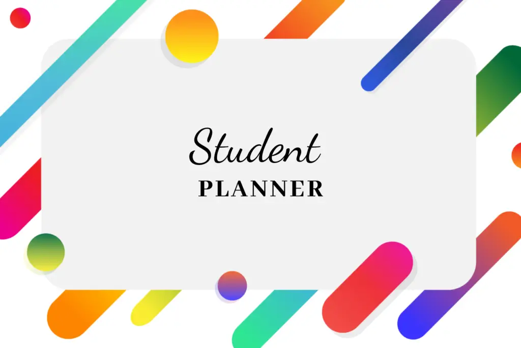 Free printable student digital planners to organize the 2024 semester